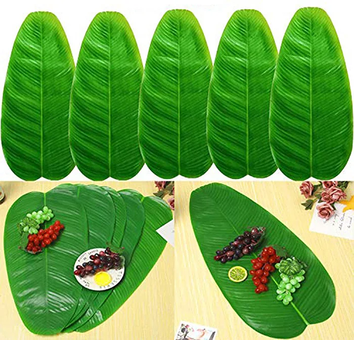 Plantes - Composition florale,Feuilles de palmier artificielles,feuilles tropicales dorées