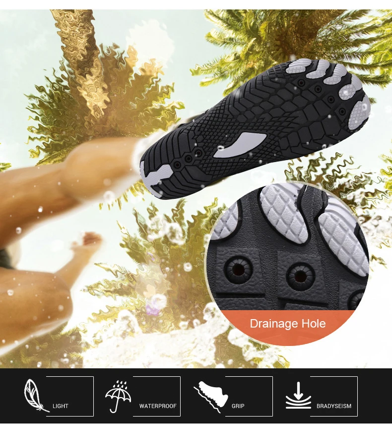 Anti Slip 5 Fingers Seaside Ocean River Kayaking Creek Shoes Quick Dry Barefoot Wading Swim Water Sport Beach Aqua Shoes