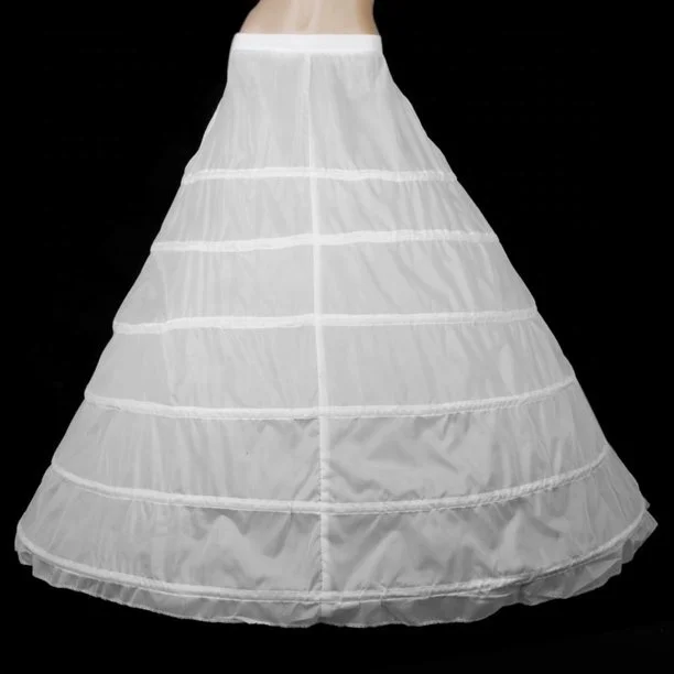 6 Hoops Bridal Wedding White Petticoat Marriage Gauze Skirt Crinoline Underskirt Wedding Accessories Jupon Mariage