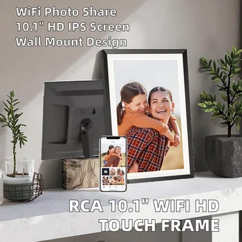 RCA 10.1" WiFi Digital Picture Frame 32GB Storage HD 1280x800 IPS Touch Screen Auto Rotate Wall Mount Easy Setup Photo/Video detail image
