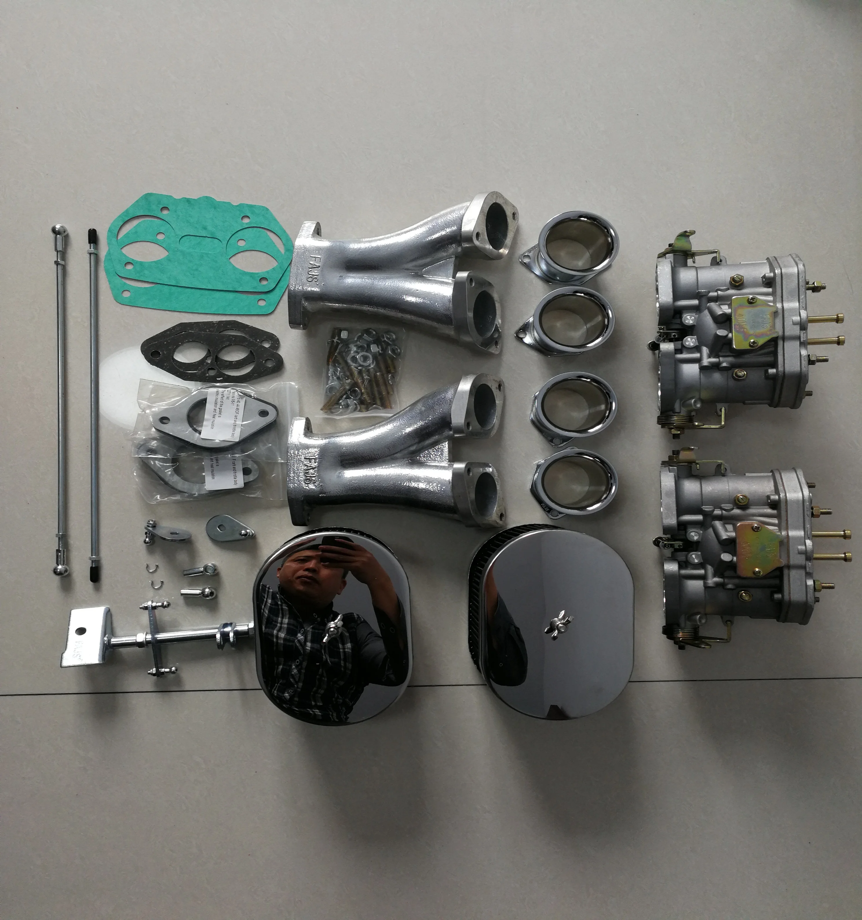 FAJS NO CZ1-1-40-2 for VW TYPE 1 EMPI HPMX WEBER IDF DUAL 40mm CARB KIT