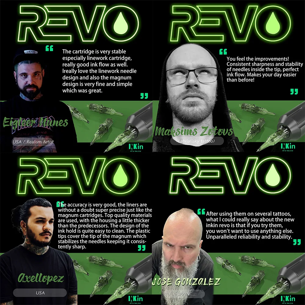 Revoプロ無菌タトゥーカートリッジニードルタトゥーマシン用高
