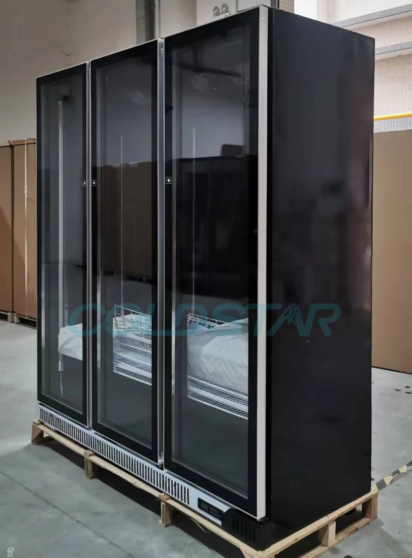 High Quality Cold Drink Refrigerator Transparent Glass Used Supermarket Refrigerator and Freezer