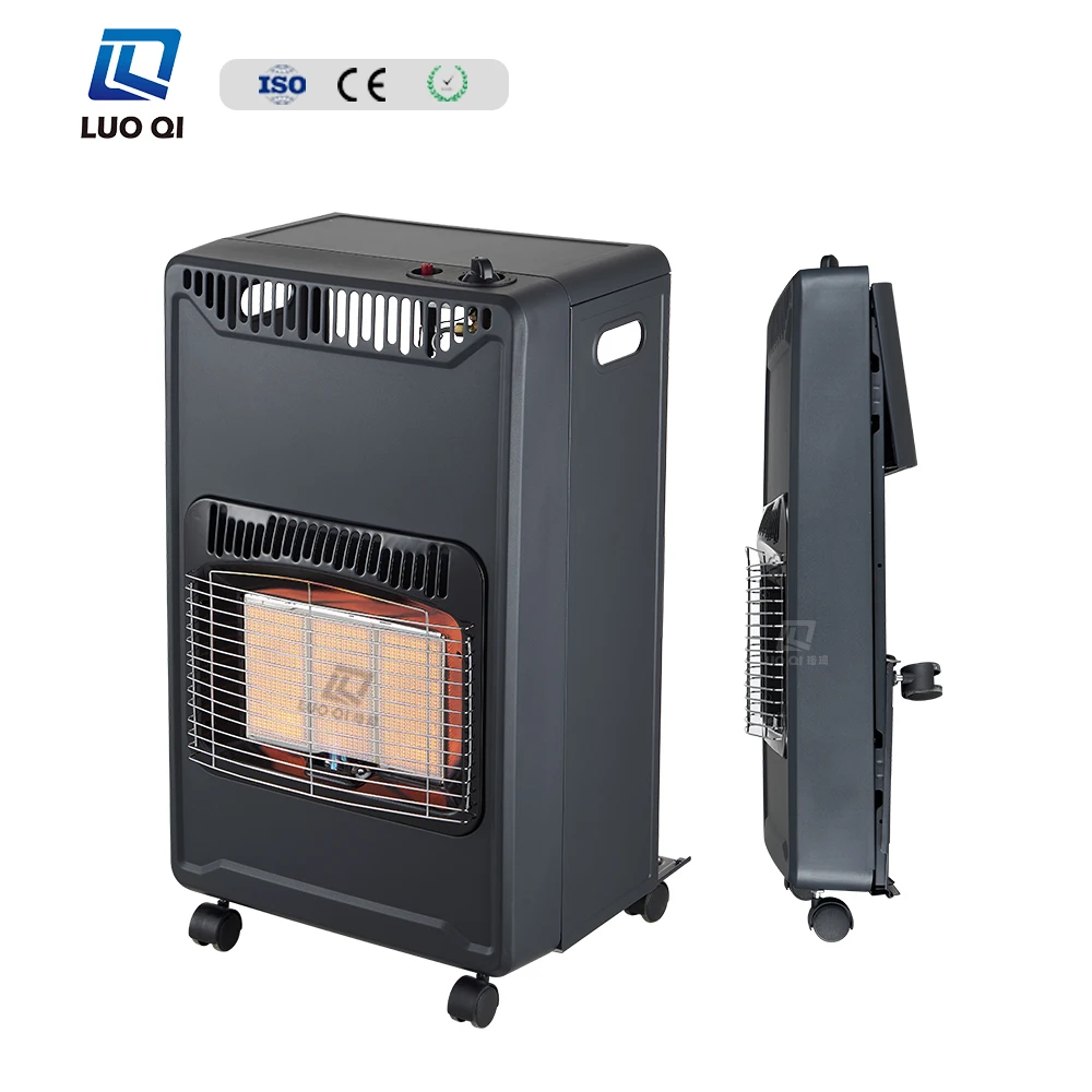 2024 High Quality Easily Assembled  Folder Ceramic Plate Gas Heater Flame-out protection Device ODS Body Gas Room Heater