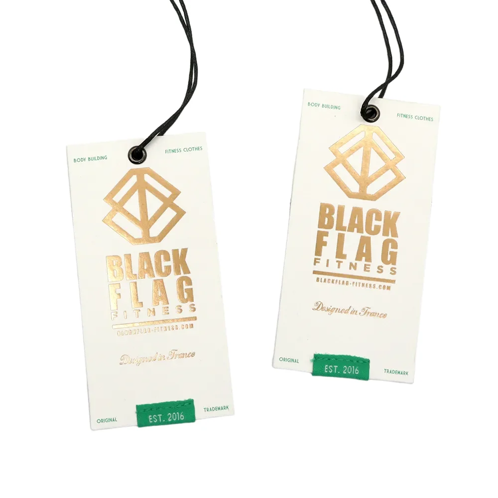 Custom Logo Printing Red Texture Paper Perfume Hang Tag Wine Bottle Hang Tags with Metal Eyelet