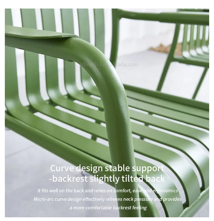 Juecheng Modern Aluminum Outdoor Dinning Table Chair Set Patio