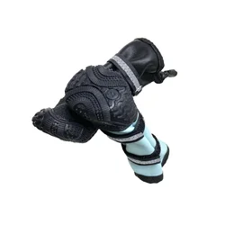 Colors Thick Rubber Bottom PU Leather Waterproof Windproof Antifreeze Pet Dog Boots