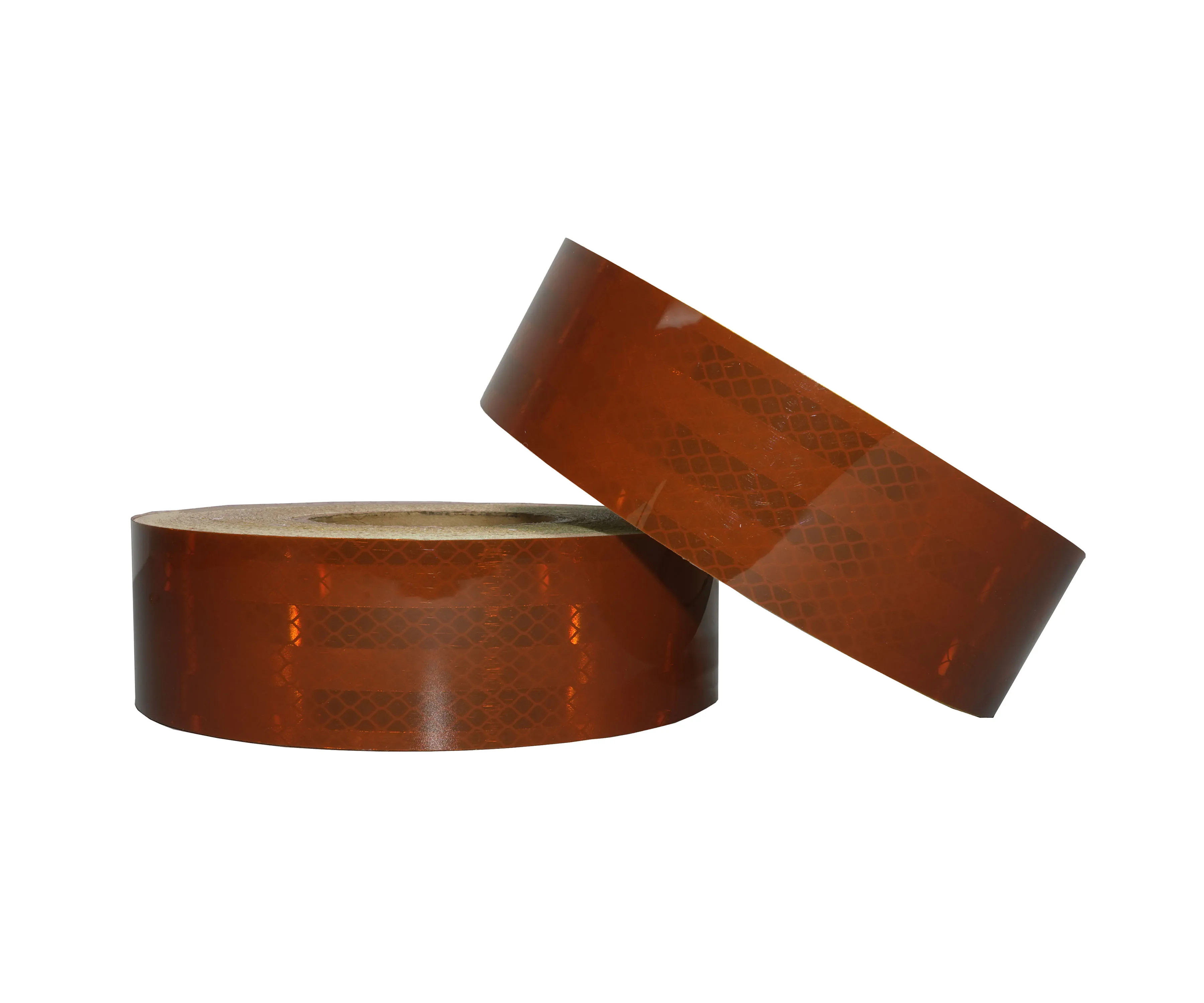 PMMA Material  Microprism Brown FMVSS 131 Conspicuity Warning Safety Vehicle Reflective Tape for Trucks