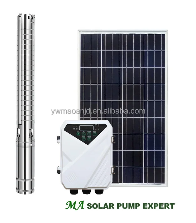Supply MA 1.5HP Deep well submersible 1100W DC solar water pump 1HP
