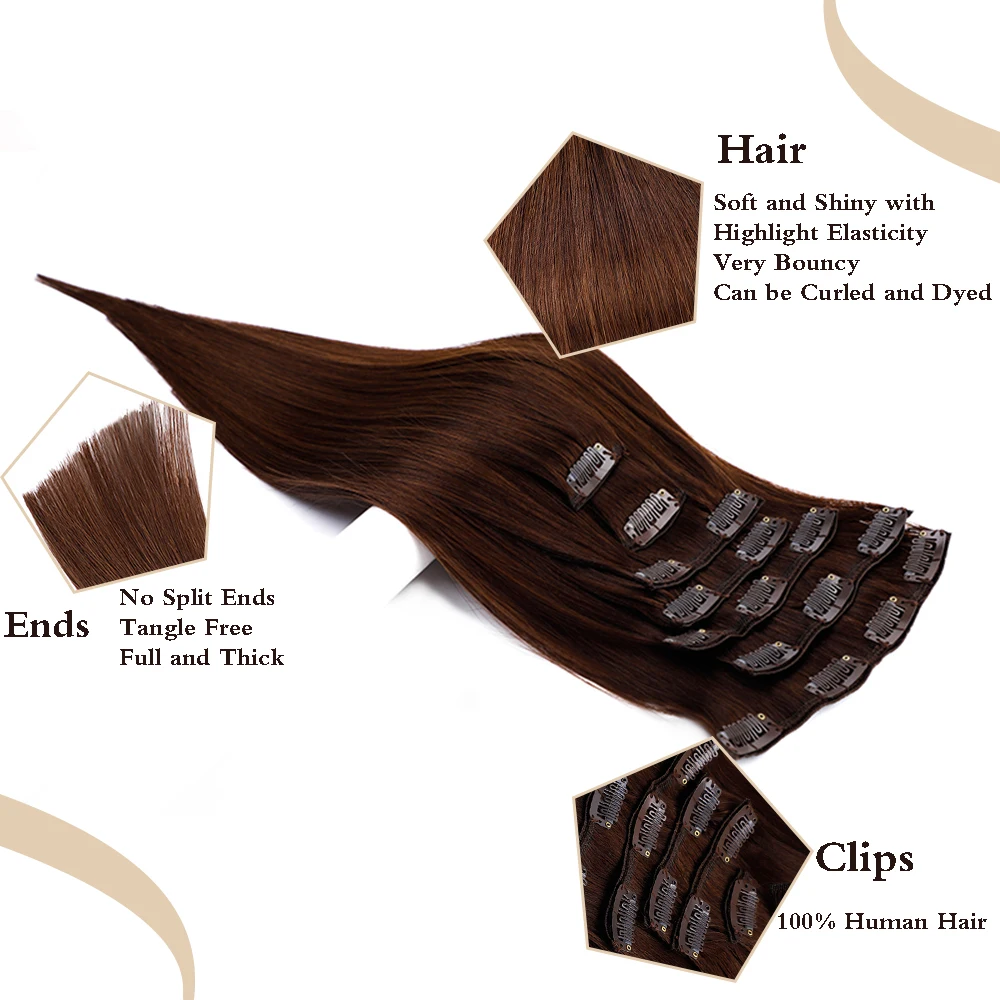 LeShine Best selling Human Hair Weave One Piece Clip In Human Hair Extensions For Women supplier