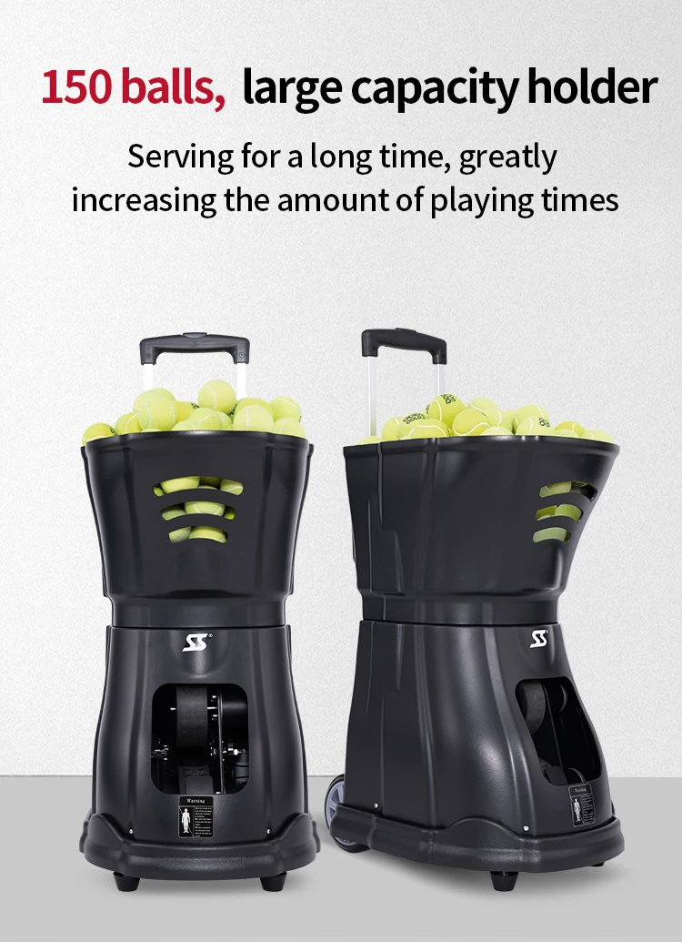 Siboasi T2201a Tennis Ball Machine And Remote Tennis Ball Thrower Machine Throws Tennis Balls