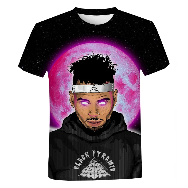 Chris Brown R&B collage T-shirt Black Cotton Unisex All Sizes