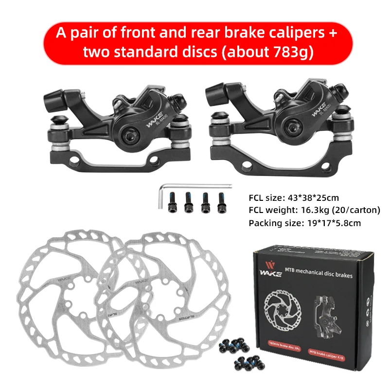 Kit De Freins à Disque Complet Pour Vélo De Route, Avant Et Arrière, Aluminium, Noir, RD-02B