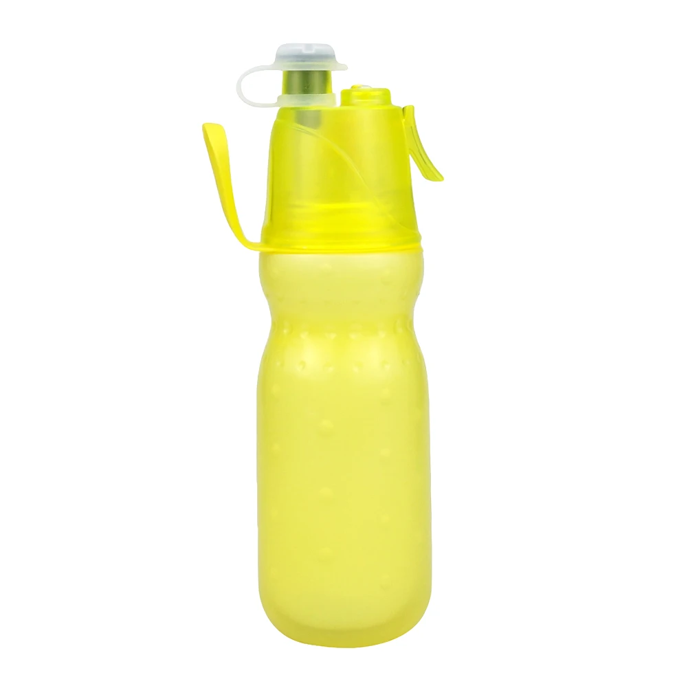 New 590ml Colorful LDPE Spray Cool Summer Sport Water Bottle