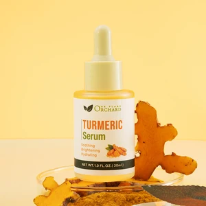 Custom Logo Private Label Turmeric Serum Age-Defying Skin Care with Vitamin C Collagen for Lightening Tone Whitening Fade Spots