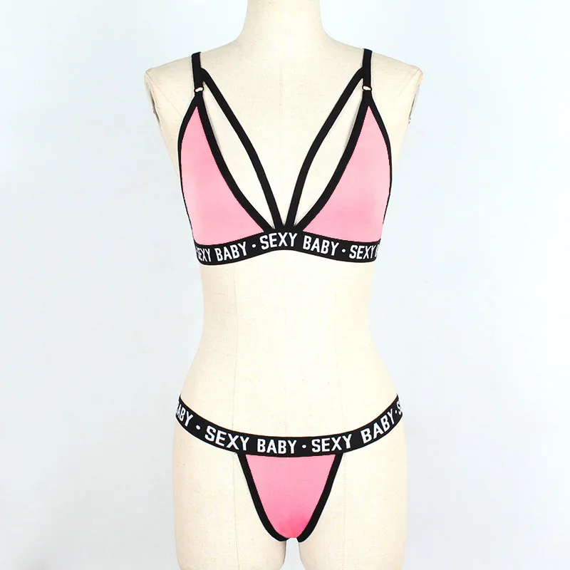 Young Girl Sexy Bra and Brief Sets Cute Bra and Panties Woman Bag Quantity Lingerie Hot Style_voghion.com