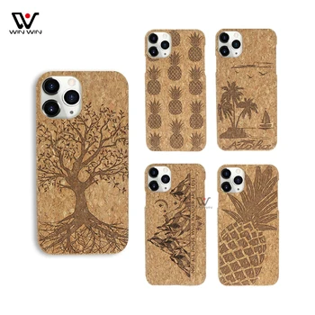 Free Shipping Win Win Eco Friendly Cork Wood High Quality Soft Cell Phone Case For iPhone 11