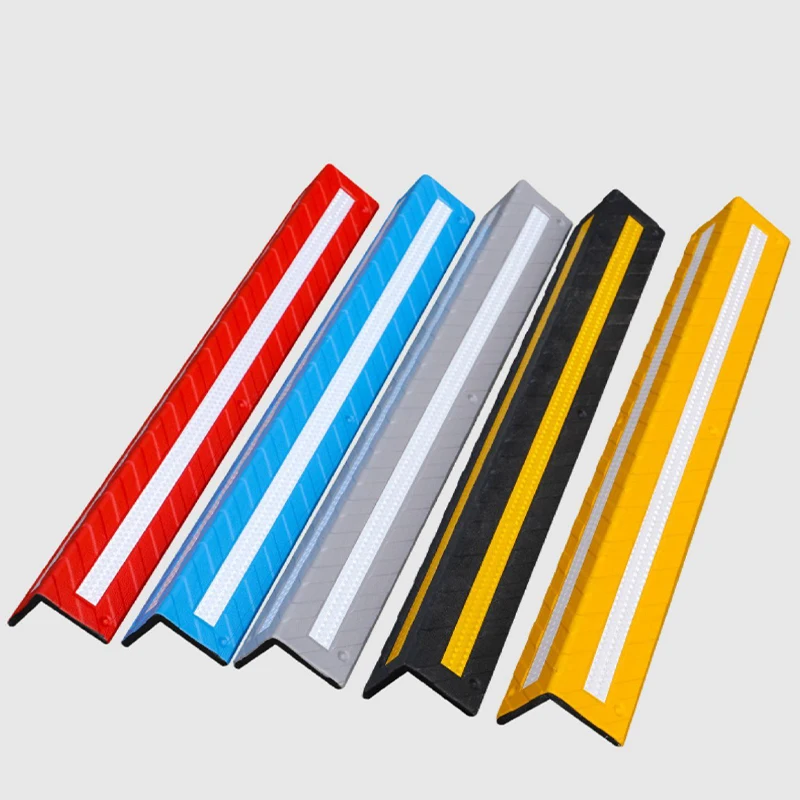 High Quality Reflective Strip Wall Corner Guard Protector Colorful Rubber Plastic for Roadway Premium Wall Corner Protector supplier