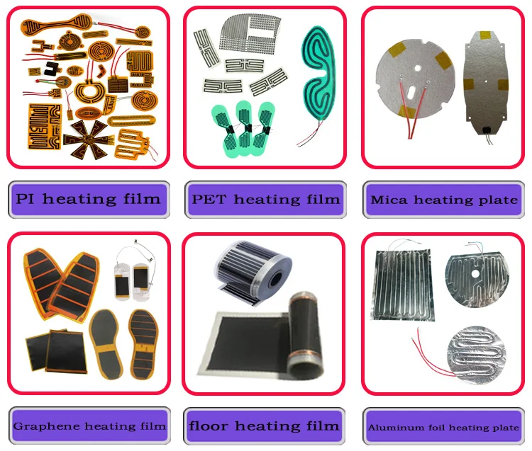 Zbw Graphene Thin Film Heaters Polyimide Film Heater Pi Heating Film ...