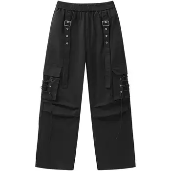 Wholesale Men Polyester Pants Custom Side Pockets Sweatpants Track Pants Trousers for Mens