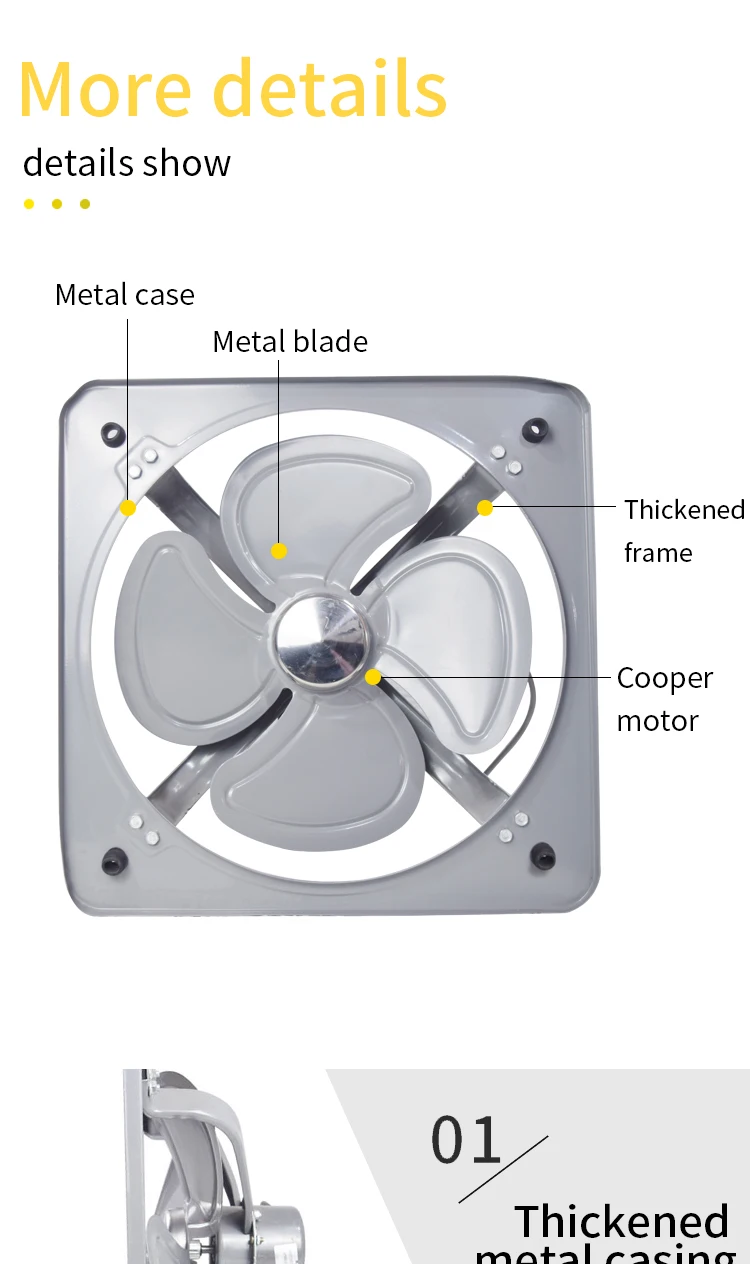 Mixed Flow Fan, FA-25P, 220V, Plastic - detail 4