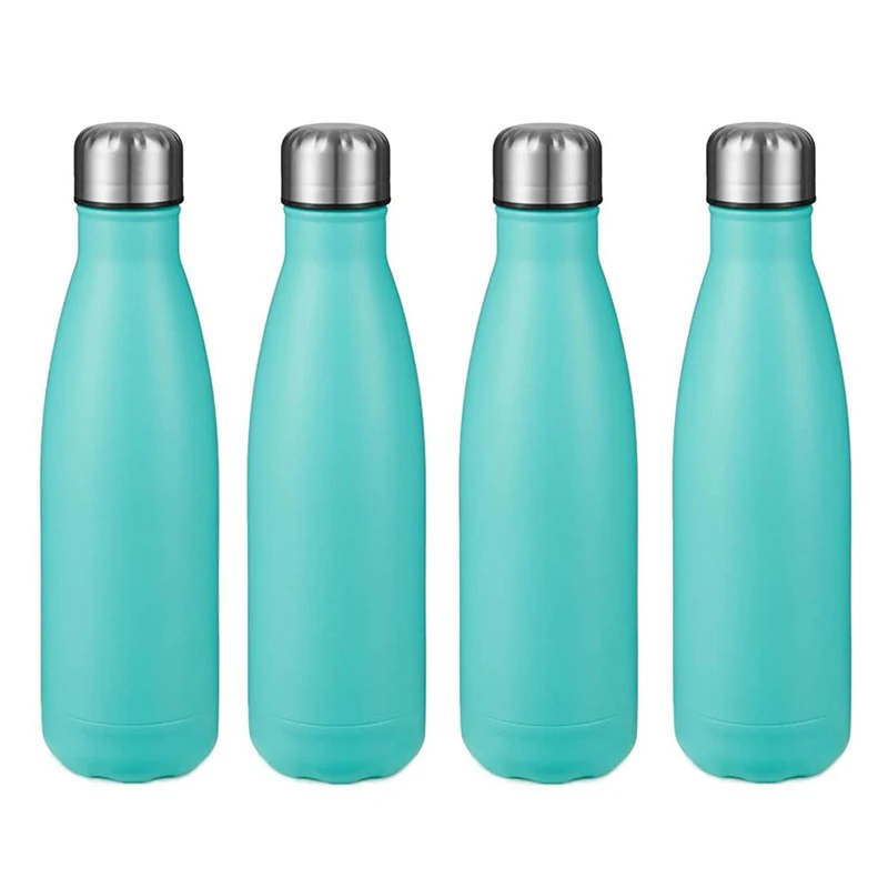FACTORY PRICE Custom 500ml Sublimation Aluminium White Double Stainless Steel Vacuum Termos Flask coke Cola Shape Water Bottle