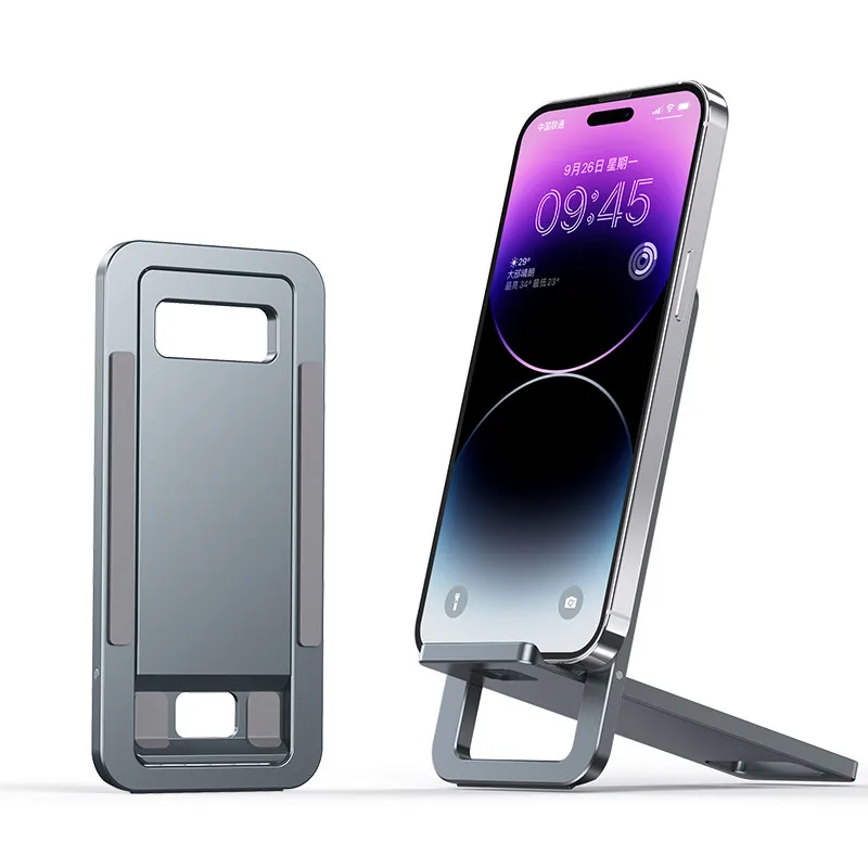 Aluminium Alloy Stand Phone case Ultra-thin and Portable Folding Holder Fashionable and Universal Stand Mobile Phone Desk Stand
