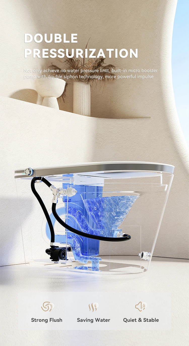 product high quality automatic flushing electric one piece toilet bowl intelligent inodoro bathroom wc smart toilet-19