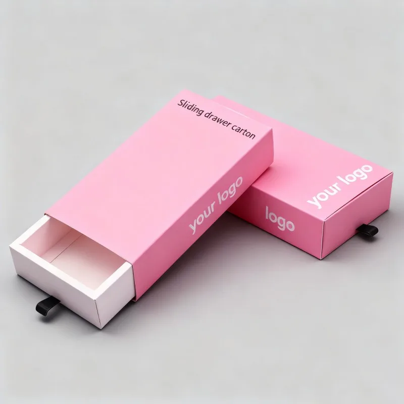 Kotak Hadiah Berkualitas Tinggi dengan Permukaan Doff untuk Parfum, Pencetakan Warna Penuh, Kotak Geser Bertema Hari Kasih Sayang, Kotak Lilin Mewah yang Dapat Didaur Ulang