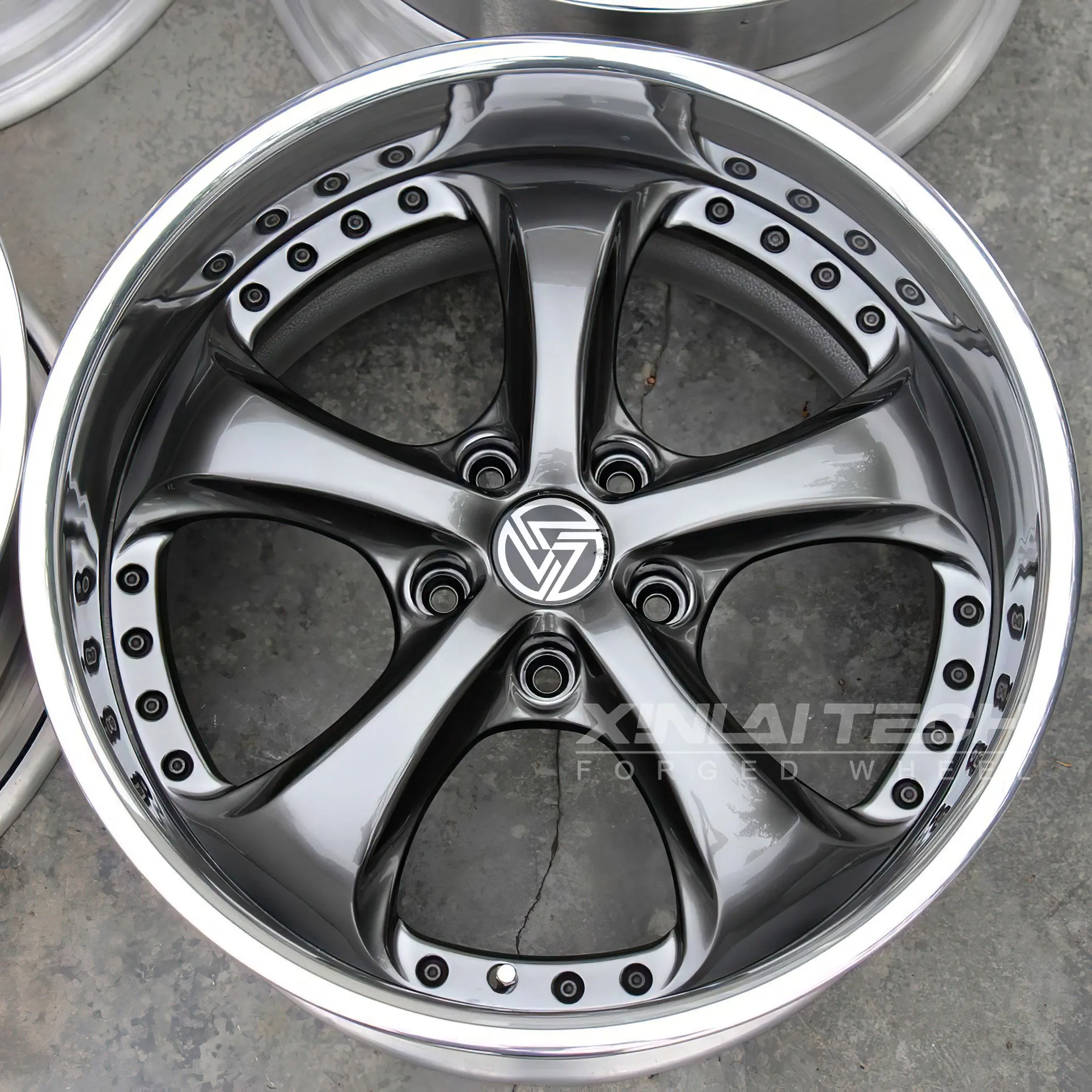 XL Custom Forged 2-piece Chrome Wheel 5x120 5x112 5x114.3 18 19 20 21 22 23 Inch Car Aluminum Alloy Wheel Rim - Image 3