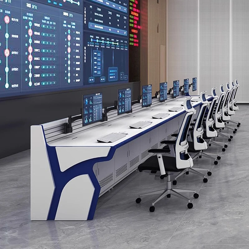 Customized Command Center Console Operating Console Technology Central Control Room Monitoring Console Office Desk