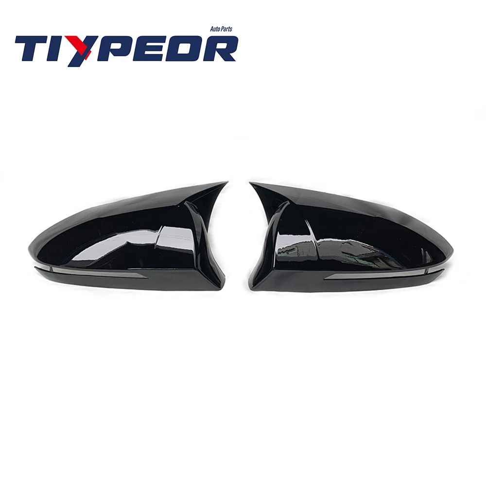 product car ox horn rearview side mirror cover for hyundai tucson 2021 2022 2023 car accessories exterior trim frame caps-3