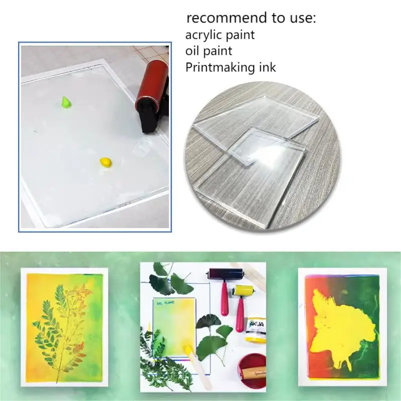 Plaque De Gel Transparente Réutilisable Format A3 - Pour Impression Artistique, Monotypie, Scrapbooking, Loisirs Créatifs - 7
