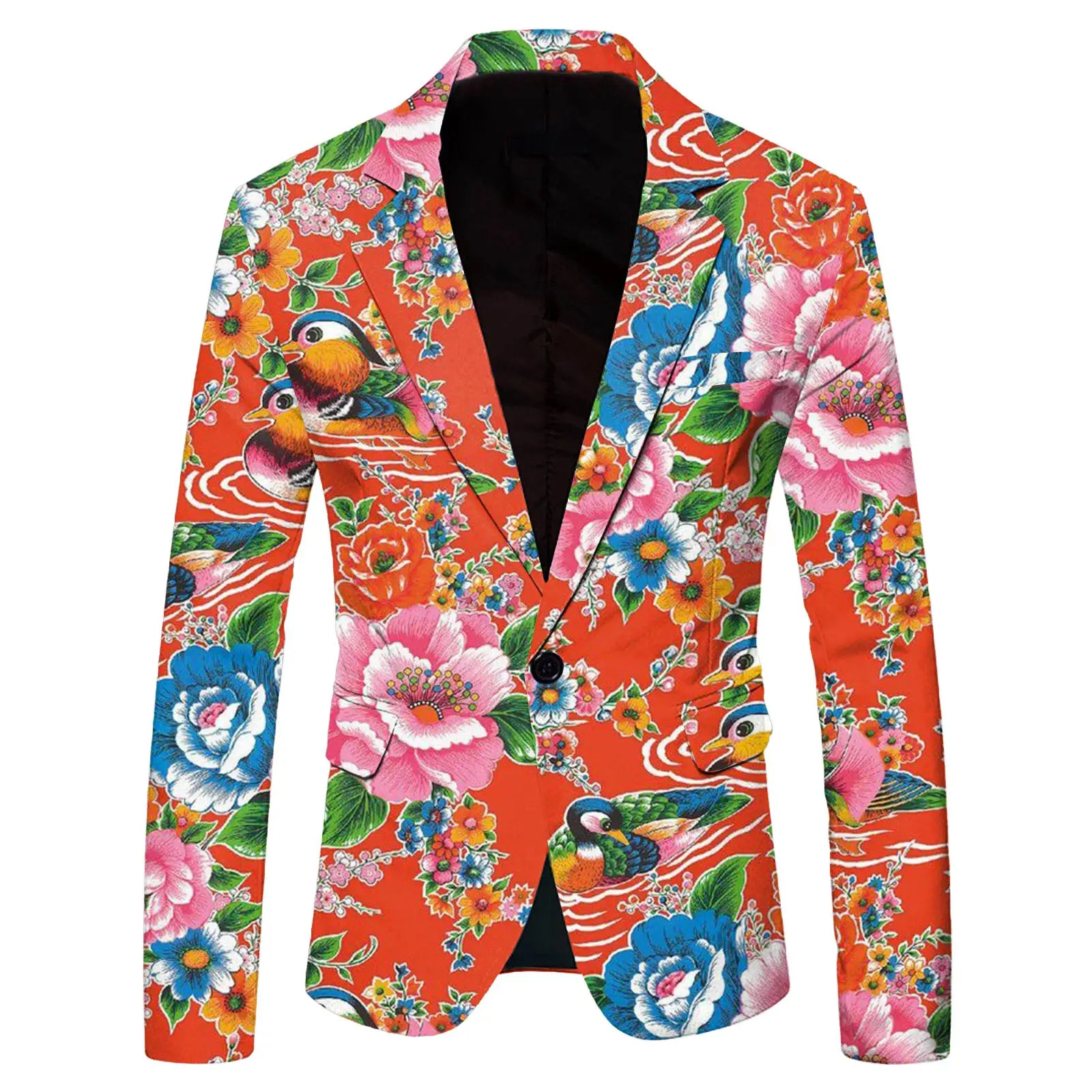 New Fashion Single Breasted Novelty Printing Design Party Prom Blazer for Men Designer Mens Suit Jacket_voghion.com