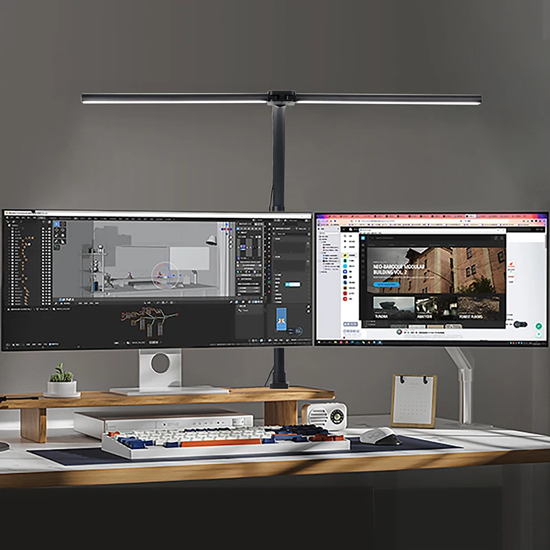 China ROSH Multifunction Large Tall Table Lamp Long Flexible Led Desk Lamp Light for Office Table