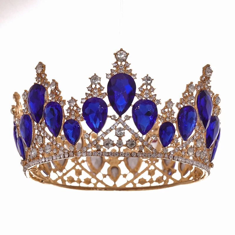 Tiare E Corone Di Cristallo Con Strass Per Donne, Corona Da Principessa In Oro Rosa Per Compleanni Concorsi Matrimoni E Balli Di Fine Anno~p113965749