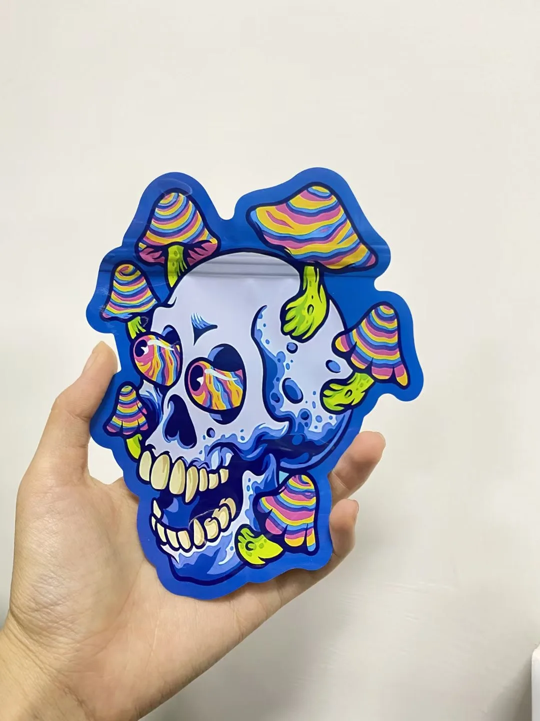 Wholesale 500 Gram 3.5g Resealable rainbow Rope Smell Proof Mylar Pouch ...