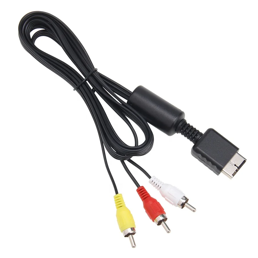 6FT HDTV AV Audio Video Cable Component Cord Wire to RCA for Sony  PlayStation PS2 PS3 Game Console