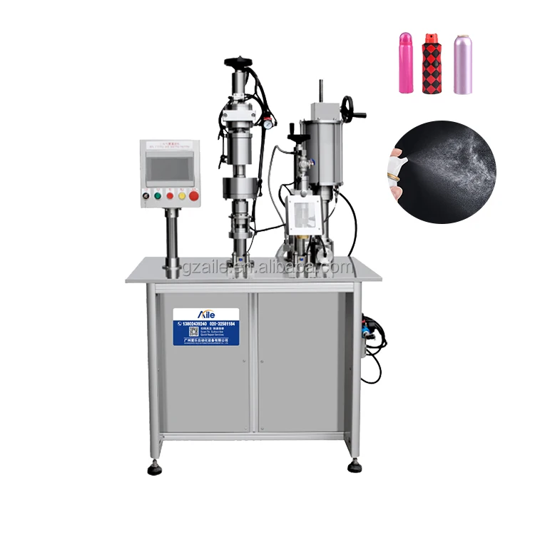 Easy to Operate High-efficiency Replenishing Olive Oil Spray Semi-automatic Dual Aerosol Packaging and Filling Machine