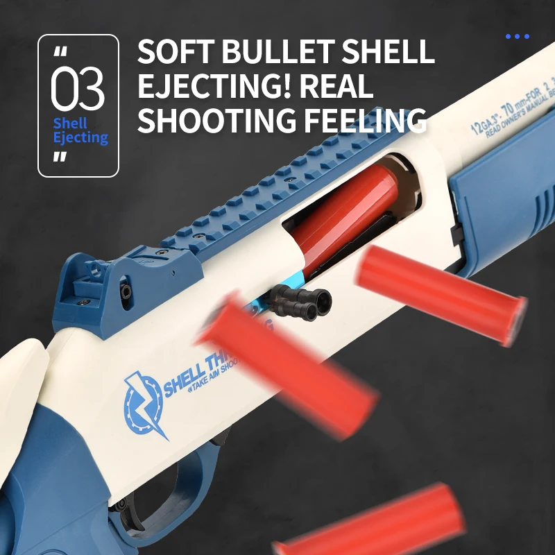 Manual Soft Bullet Rifle Toy Gun Airsoft Pneumatic Gun Weapon Pistol Armas for Kids Adults