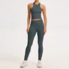 Gilet + pantalon gris foncé