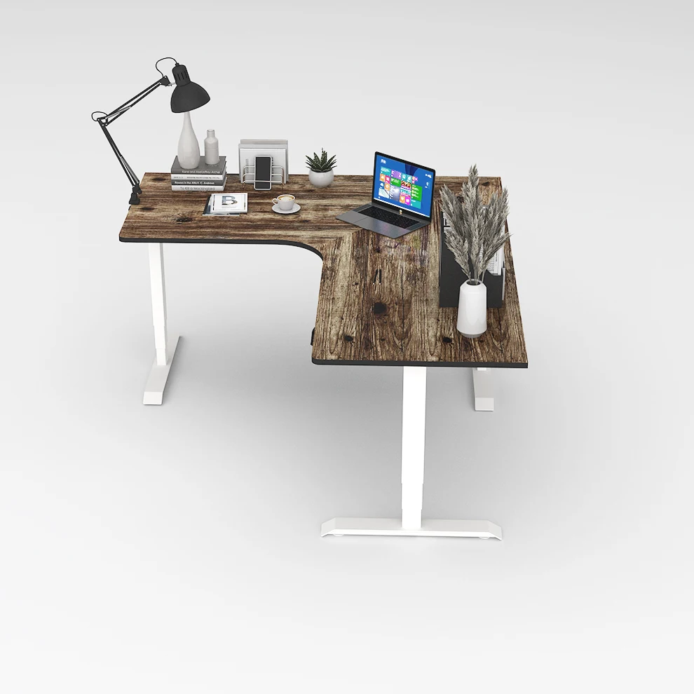 JIECANG Home Office Motorized Uplift Height Adjustable Standing Office Computer Stand Up Metal Desk Frame