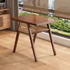 Walnut-colored single table
