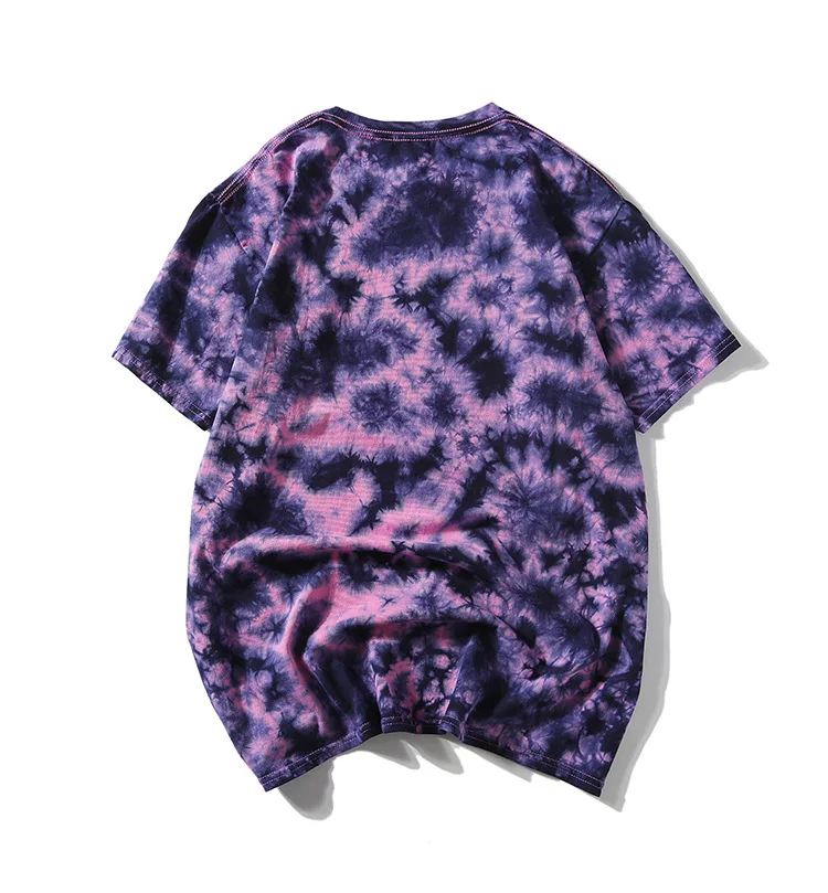 Unisex T Shirt Printing Tie Dye Short Sleeve Men's T Shirt - Buy Tie ...