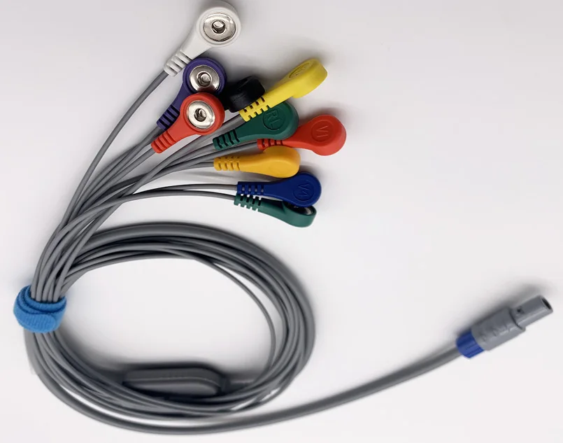 10 ligações biomedicáveis Holter Cable ECG Holter Cable Compatible BI9000
