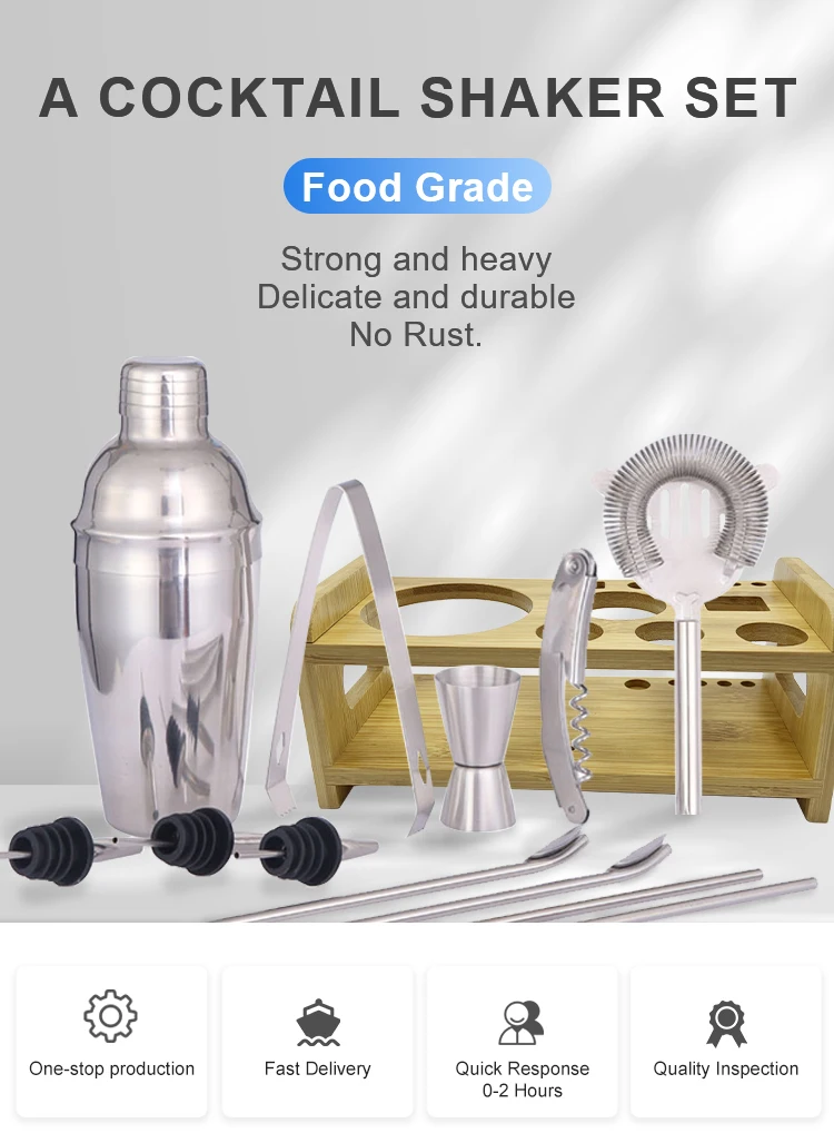 Cocktail Shaker Set Coqueteleira Inox New Fashion Hight Quality