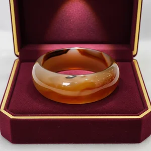 Natural Agate Bracelet 22-25mm Wide Agate Gemstone Bracelet Is the Best Gift