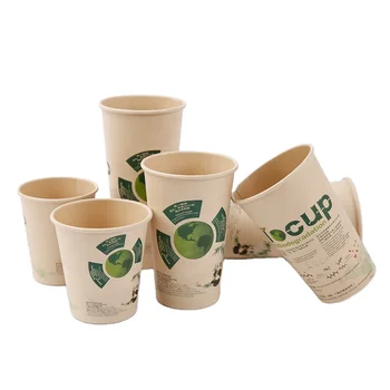 8oz 10oz 12oz Biodegradable Disposable Pla Printed Design Compostable ...