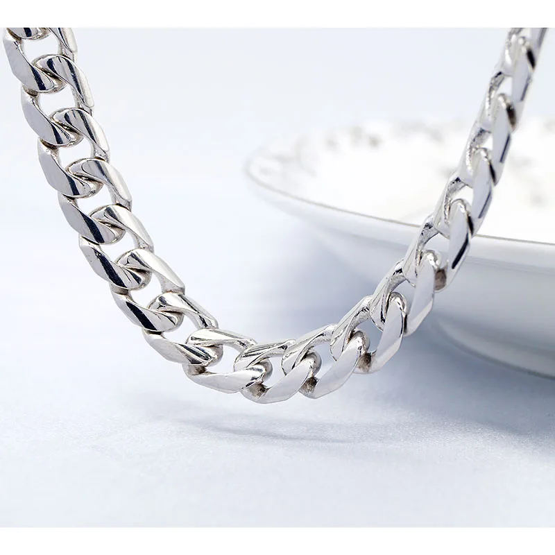 Shop Our Hot Sale 7mm Curb Chain Necklace in 925 Sterling Silver