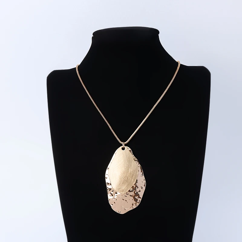 Tongling Custom Jewelry Necklace Gold Plated Long Pendant Chain